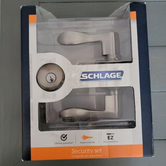 Schlage Fb50 V ACC 619 B60 Single Cylinder Deadbolt and F51 Keyed Entry … - Picture 3 of 10